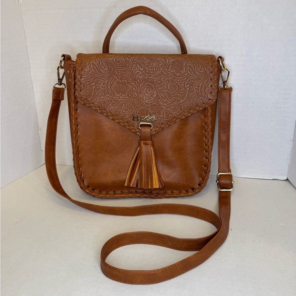 Mudd Western-Style Floral Embossed Crossbody Bag